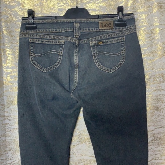 LEE Dark Blue Wash Super Low Rise Women’s Jeans Size 32 - Picture 8 of 15